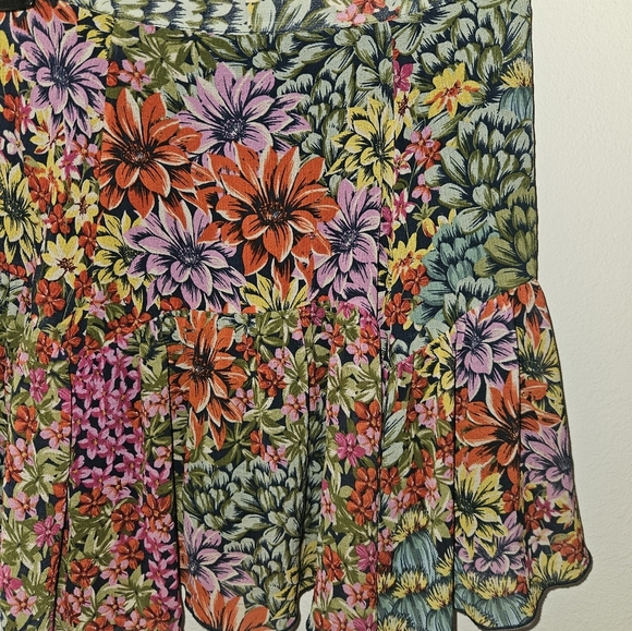 Urban Outfitters Floral Mini Skirt Size Xs - Picture 9 of 12